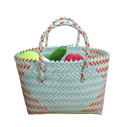 塑料编织收纳筐买菜篮子水果购物篮手提篮宠物篮洗澡浴篮筐游泳篮