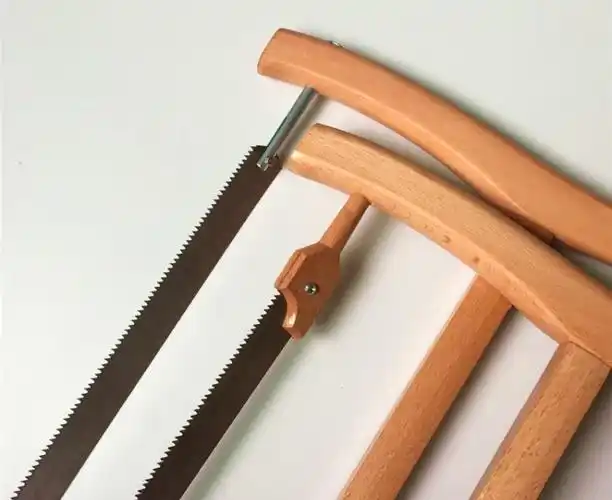 老式手工锯木工锯子红榉木60cm锰钢锯条细齿粗齿框锯截锯锯树原木70cm