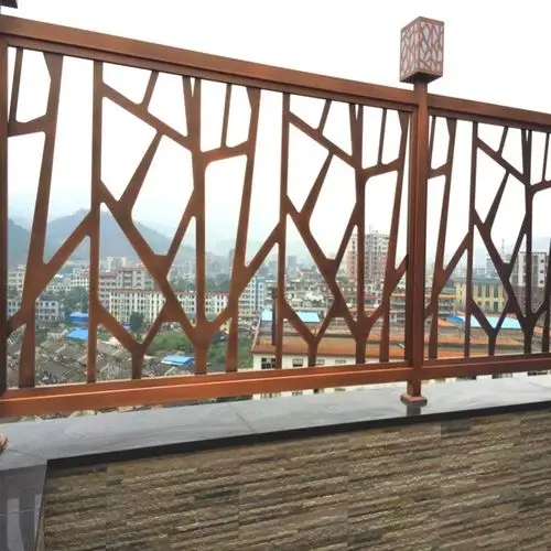 玫瑰金围栏防护栏不锈钢304镀玫瑰金户外装饰高档别墅围栏定做