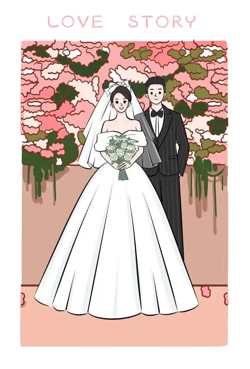 这是什么神仙动漫人物照片 超好看de#婚礼手绘 #备婚日记 - 抖音