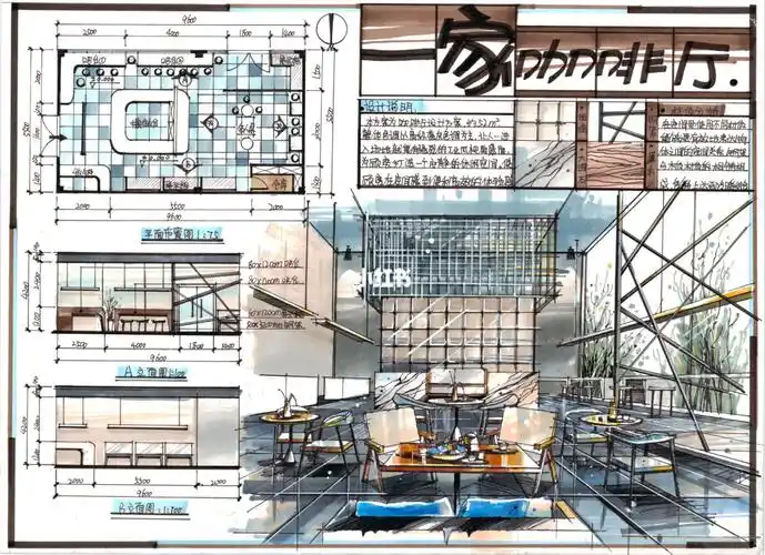 咖啡厅快题设计