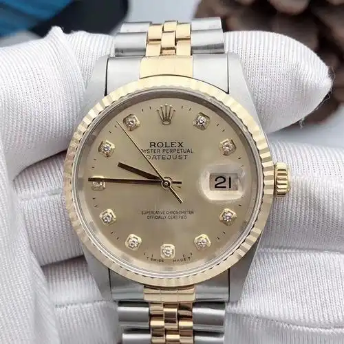 【二手95新】劳力士男表日志型系列自动机械18k金日期显示二手手表金