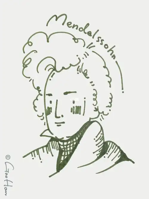 贝多芬音乐家简笔画卡通