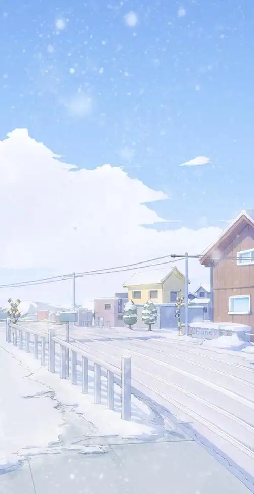 这组冬季雪景场景插画,真的太有感觉了