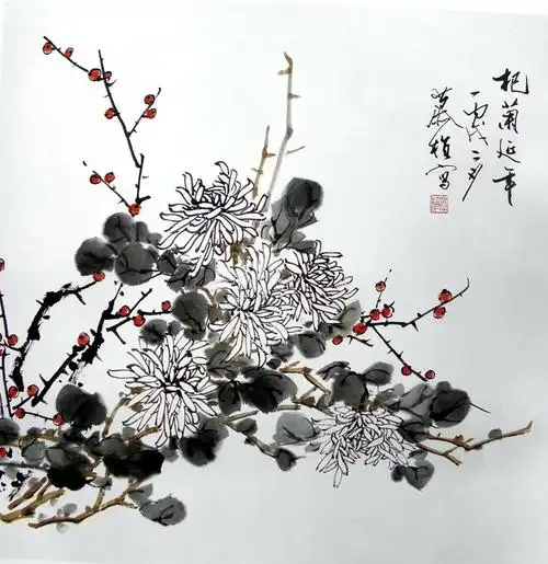 名家写意菊画欣赏