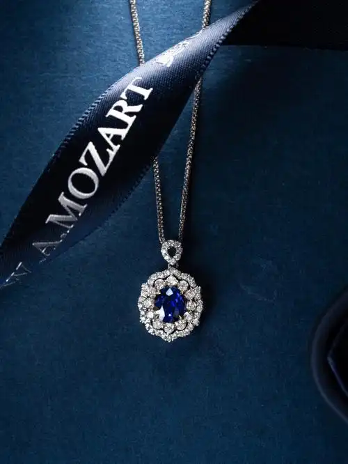 优雅女神最爱的皇家蓝宝石项链78九月生辰石