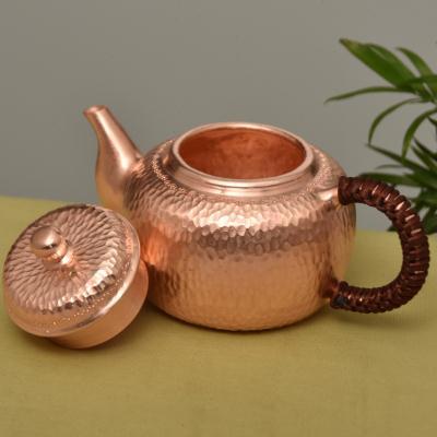 铜壶手工中式纯铜泡茶小铜壶纯紫紫铜烧水加厚茶壶