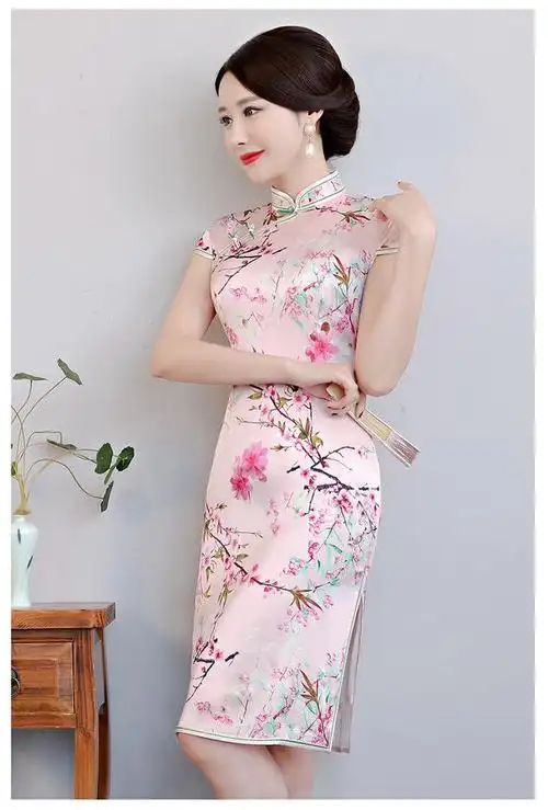 真丝旗袍裙