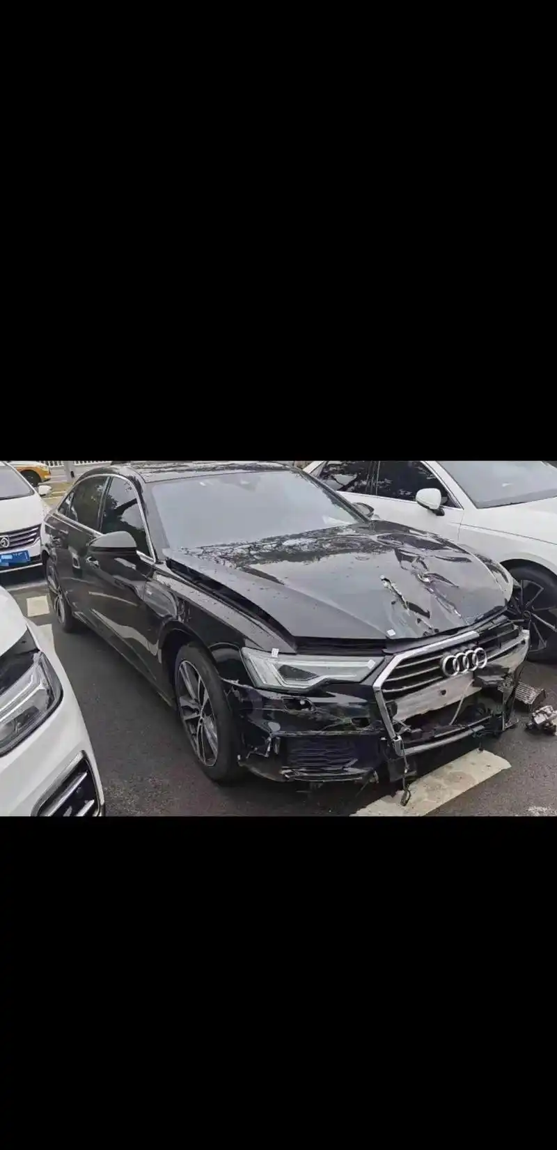 19年奥迪a6,40豪华动感前面剐蹭一点点,94没出伤小出的 - 抖音