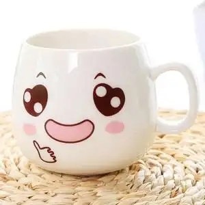 陶瓷杯有盖带把图片