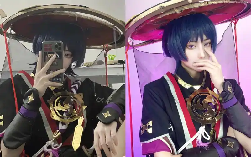 【散兵cos】出个不给摸的散兵 微瑕_哔哩哔哩_bilibili