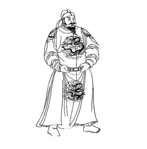 唐太宗李世民简笔画