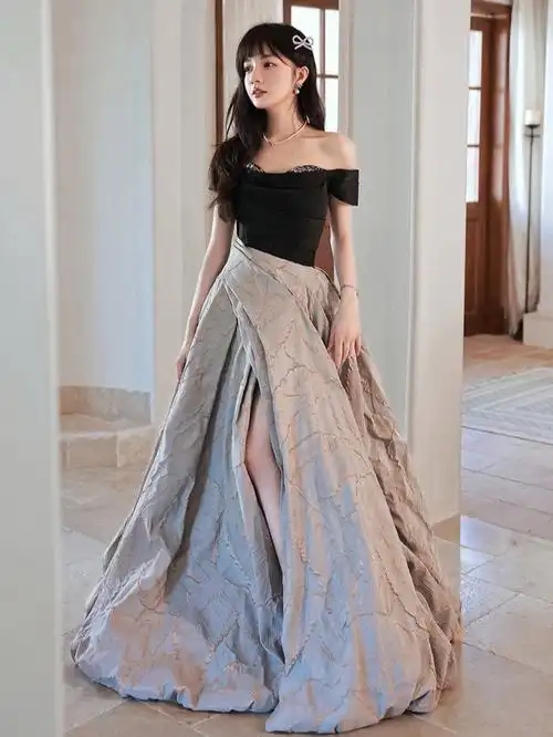 超美抹胸款气质成人礼服可做艺考礼服