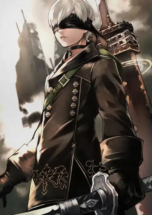 nier:automata 尼尔:机械纪元 9s 绘师:よし男 本作品pixiv id=