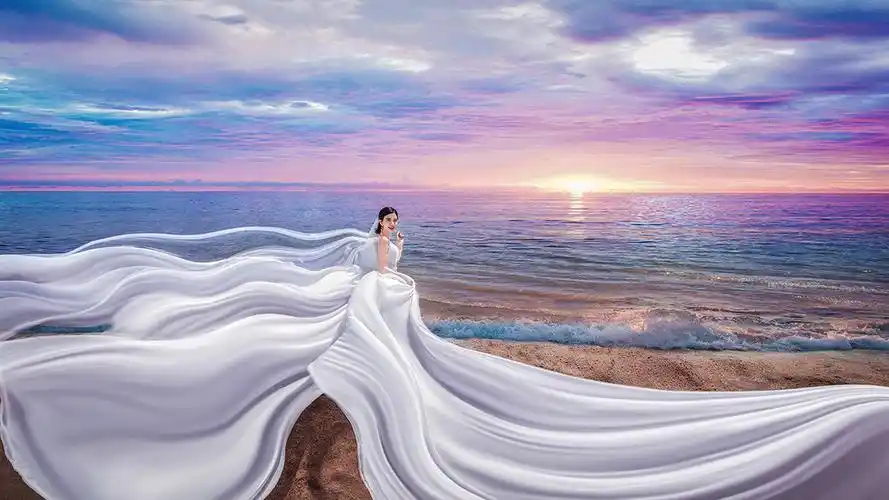 【青禾摄影】唯美海景 梦幻大气系列-台州青禾婚纱摄影-114结婚网