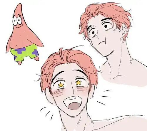 这个派大星拟人太艹了! 你看.