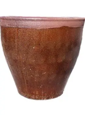 65水缸老式储水家用陶瓷大号养鱼米桶瓦缸坛子酱缸腌菜发酵粗土陶缸新