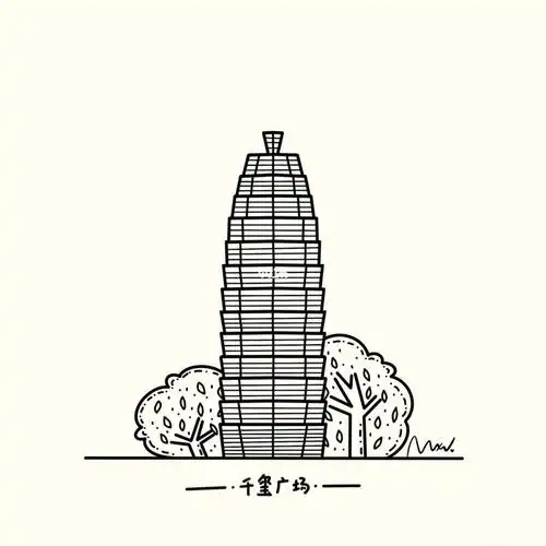 听美南子讲故事  #我是原创插画师  #郑州  #二七塔  #郑州玉米楼