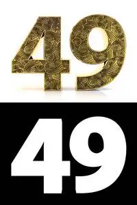 卡通人物的九个数字与购物袋图片