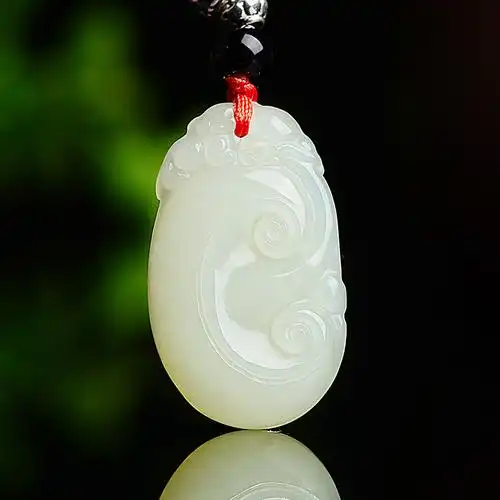 新疆和田玉如意吊坠挂件男女情侣款玉如意坠宝宝玉佩玉石项链