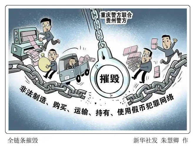 (图表·漫画)〔法治〕全链条摧毁_新华社_假币_警方