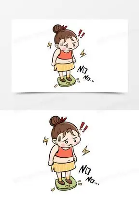 卡通减肥表情包免抠元素