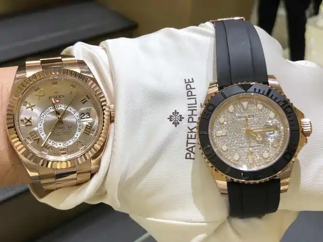 全新rolex 劳力士 游艇名仕型 18k玫瑰金 银色 自动机芯 116655 dia