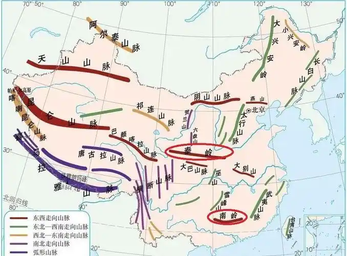 如果没有秦岭和南岭两列山脉对我国的气候会产生什么影响