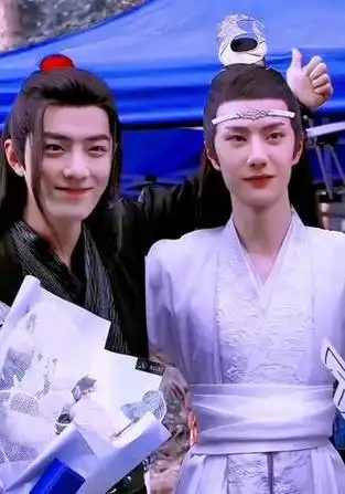 多么美好的画面 #肖战 #王一博 #陈情令花絮 #青山不改绿水长流后会有