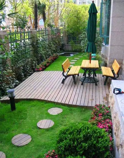 庭院小花园实景赏析-vip景观网