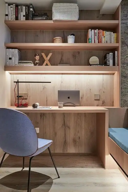 房子装修,家里没有书房?书桌可以这样摆!