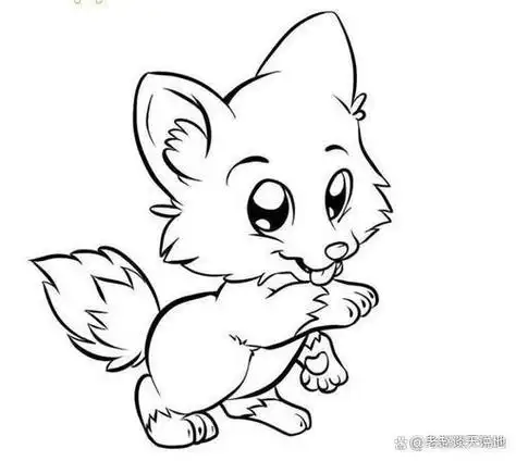 的绘画类型,它通过简洁的线条和生动的形态来表现动物的可爱和个性