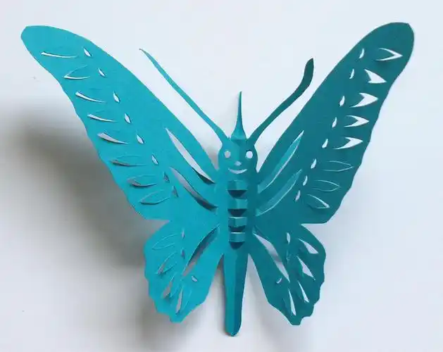 立体剪纸蝴蝶世界