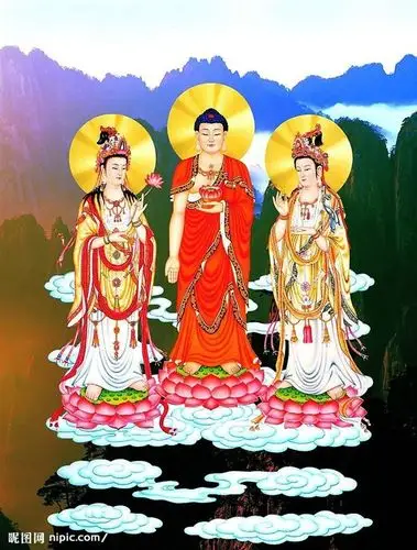 【转载】卍西方三圣卍单帧大图高清圣像【供养天下学佛人】