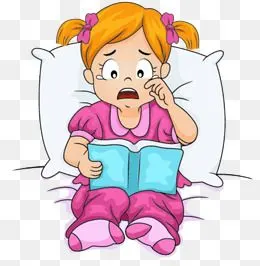 孩子看书看哭了