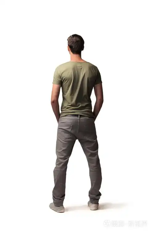 男子的背部