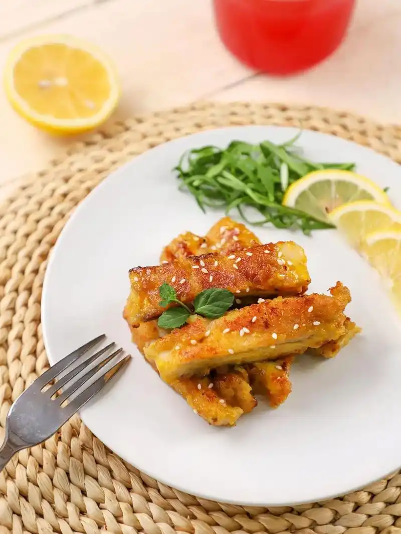 「美食diy」蜂蜜芥末鸡排,简单一煎,皮脆肉嫩巨好吃