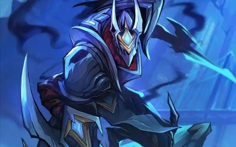 冠军之刃-劫 的绘画过程(线稿 描线)