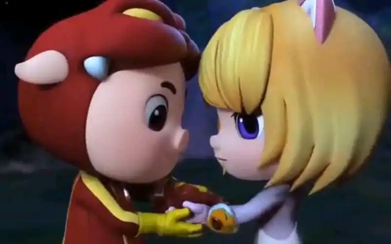 猪猪侠和菲菲再次撒糖了