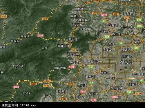门头沟区高清卫星地图 - 门头沟区高清航拍地图 - 2020年门头锅区