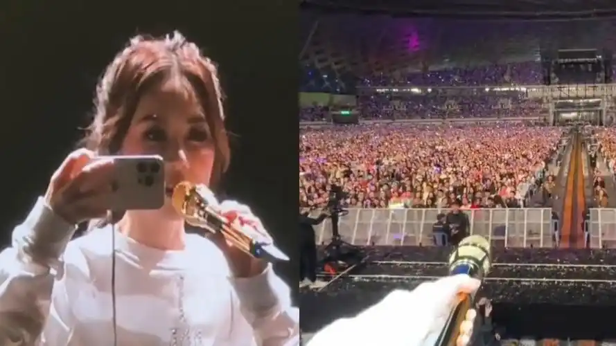 邓紫棋演唱会全场清唱,本人用手机拍下第一视角,上班玩手机