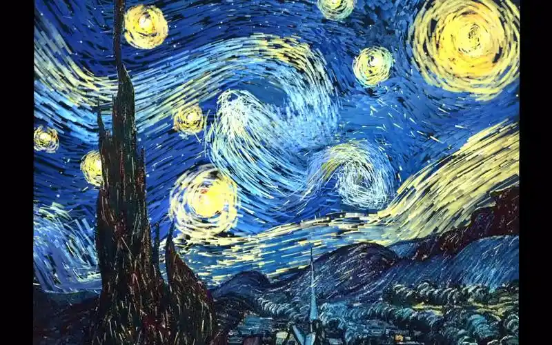 《星月夜》梵高 / unity particle system