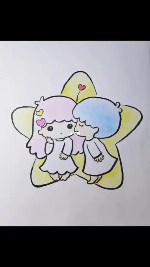 双子星简笔画