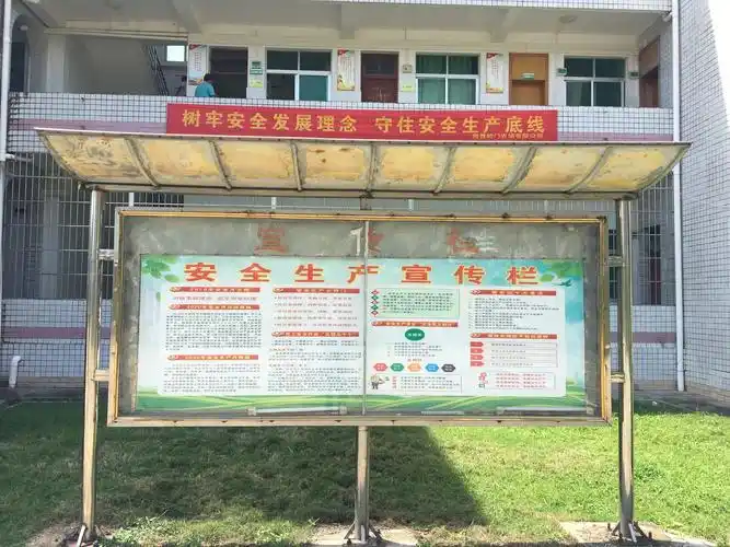 图为安全生产宣传栏