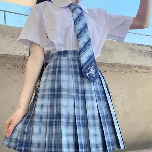 鲸屿jk制服蓝色基础正版日系学院女学生校服学生校服