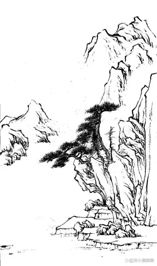 山水特训班高清线描稿