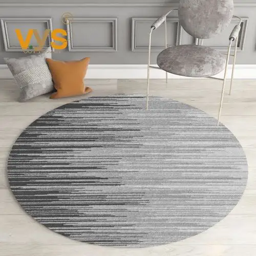 圆形地毯书房吊椅阳台北欧现代简约轻奢床边卧室地毯