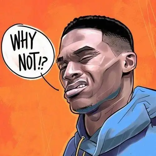 6,拉塞尔-威斯布鲁克的炫酷漫画头像