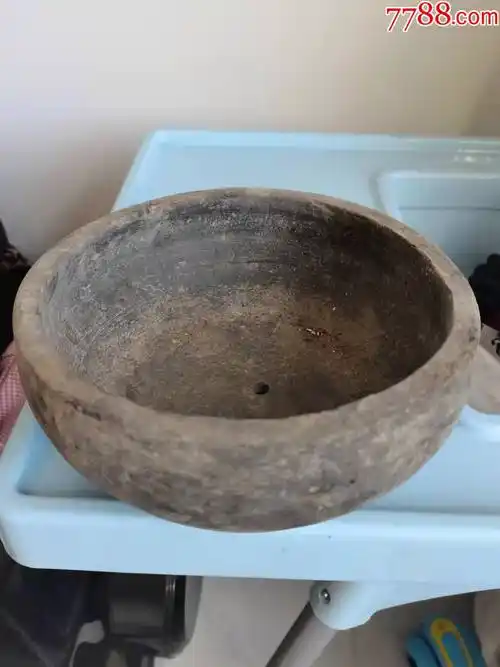 老陶花盆_灰陶_图片鉴赏_收藏价值_7788青瓷收藏