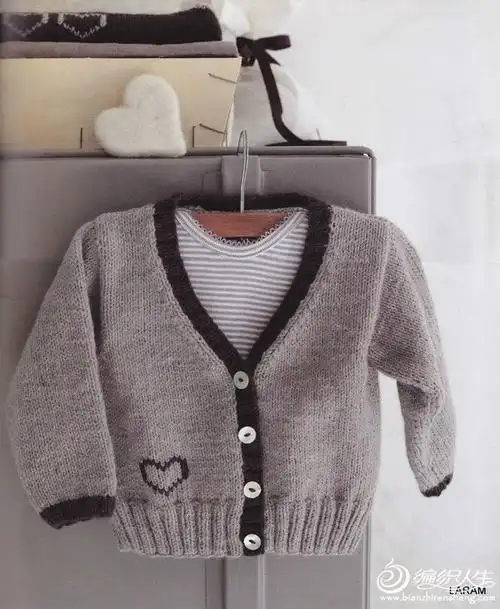 法国克林款男宝宝v领开衫 编织人生视频学堂